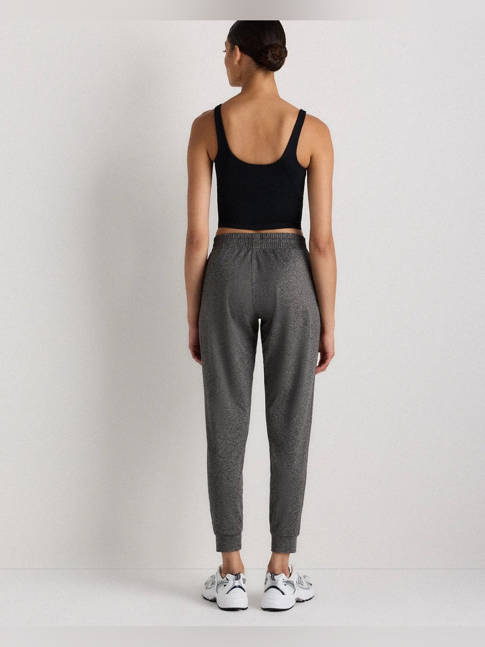 Quince Flowknit Midrise Joggers in Heather Grey - Picture 5 of 11